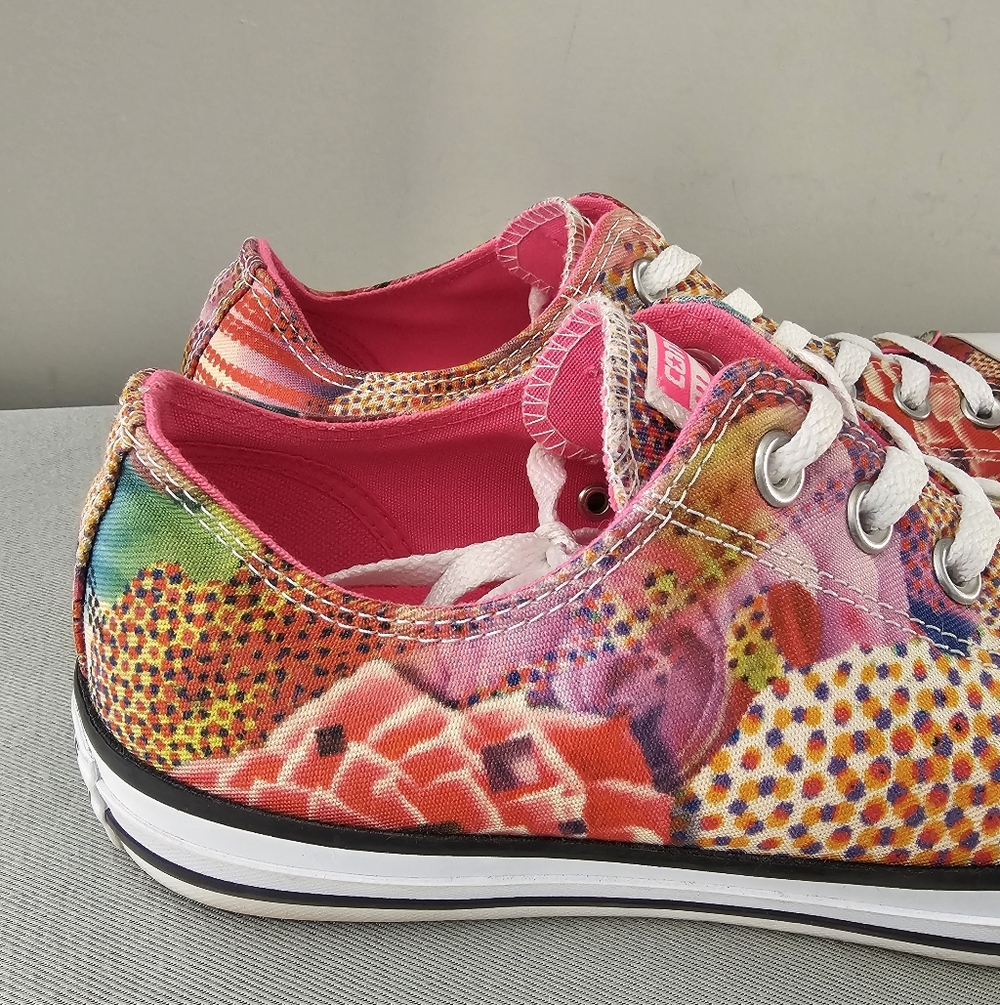 CONVERSE All Star OX Womens Digital Floral Sneakers, Shoes - Picture 4 of 9